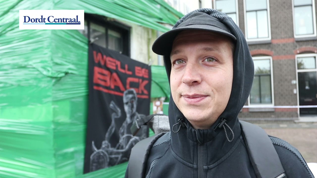31 10 2021  Kraakbeweging organiseert actie bij Teerlinkpand
