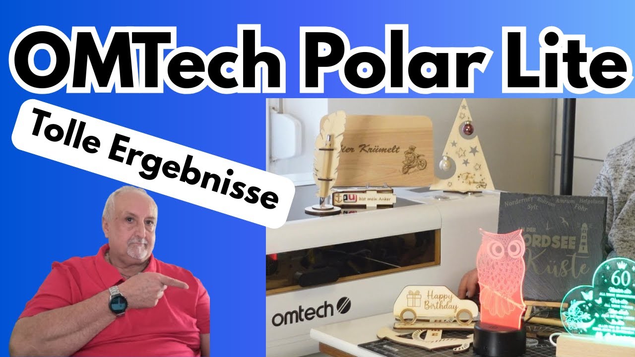 Co2 Laser Ergebnisse mit dem OMTECH POLAR LITE 55 Watt Laser - Lasergravierer - Lasercut - DIY