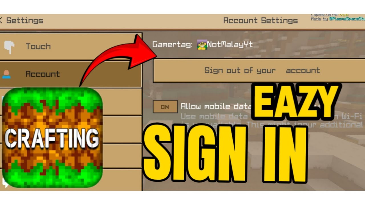 How to sign in crafting and building after Update 🧐🤯