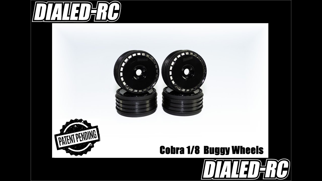 DIALED-RC First 9 1/8 Buggy Tires Patterns - $60 per set of 4 tires, Glued or Unglued!