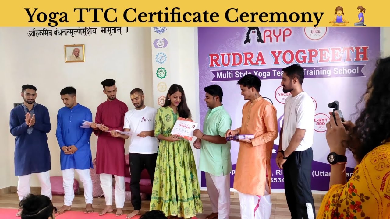 Yoga TTC Certificate Ceremony | Emotional & Inspiring🧘‍♀️🧎‍♀️