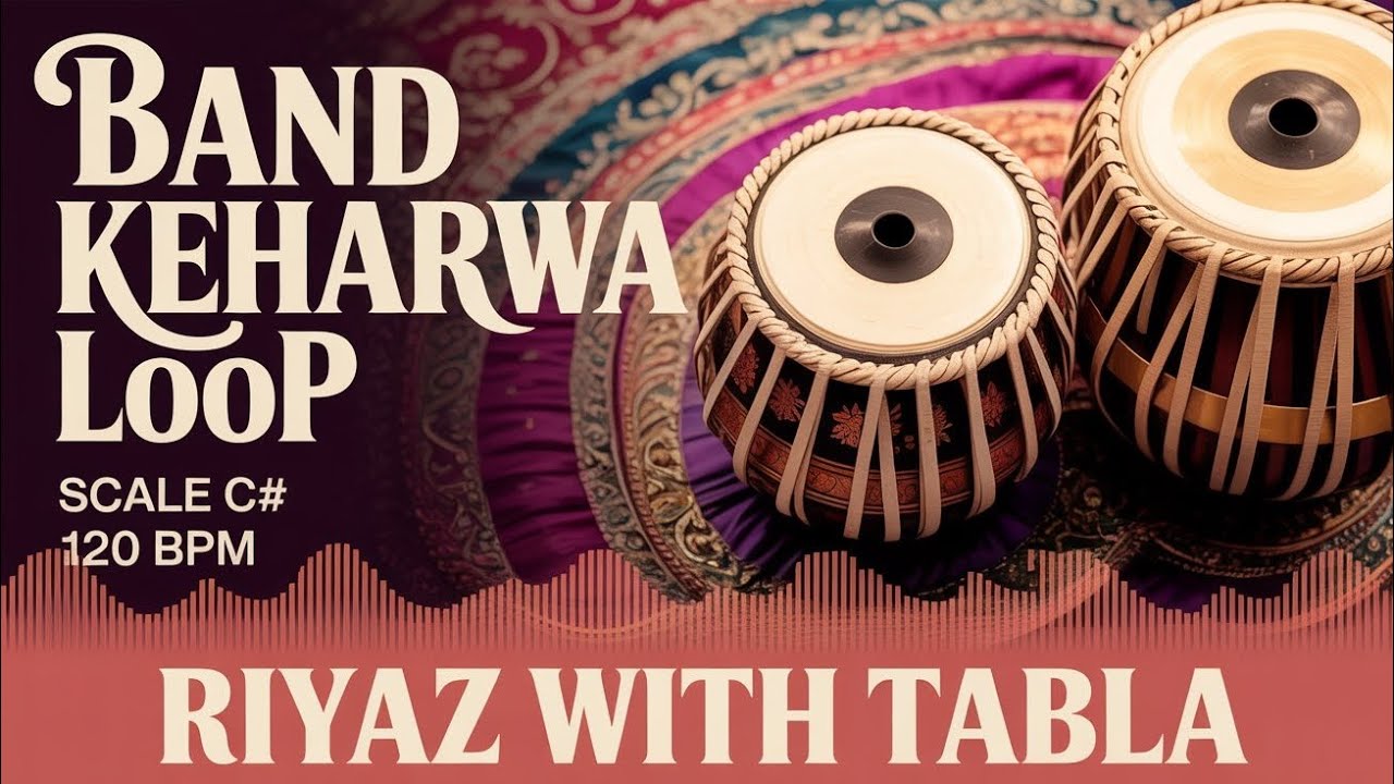 Band Keherwa Loop for all Songs | 120 BPM | C# Kali 1 | Ghazals, Bhajans #rhythm #riyazwithtabla