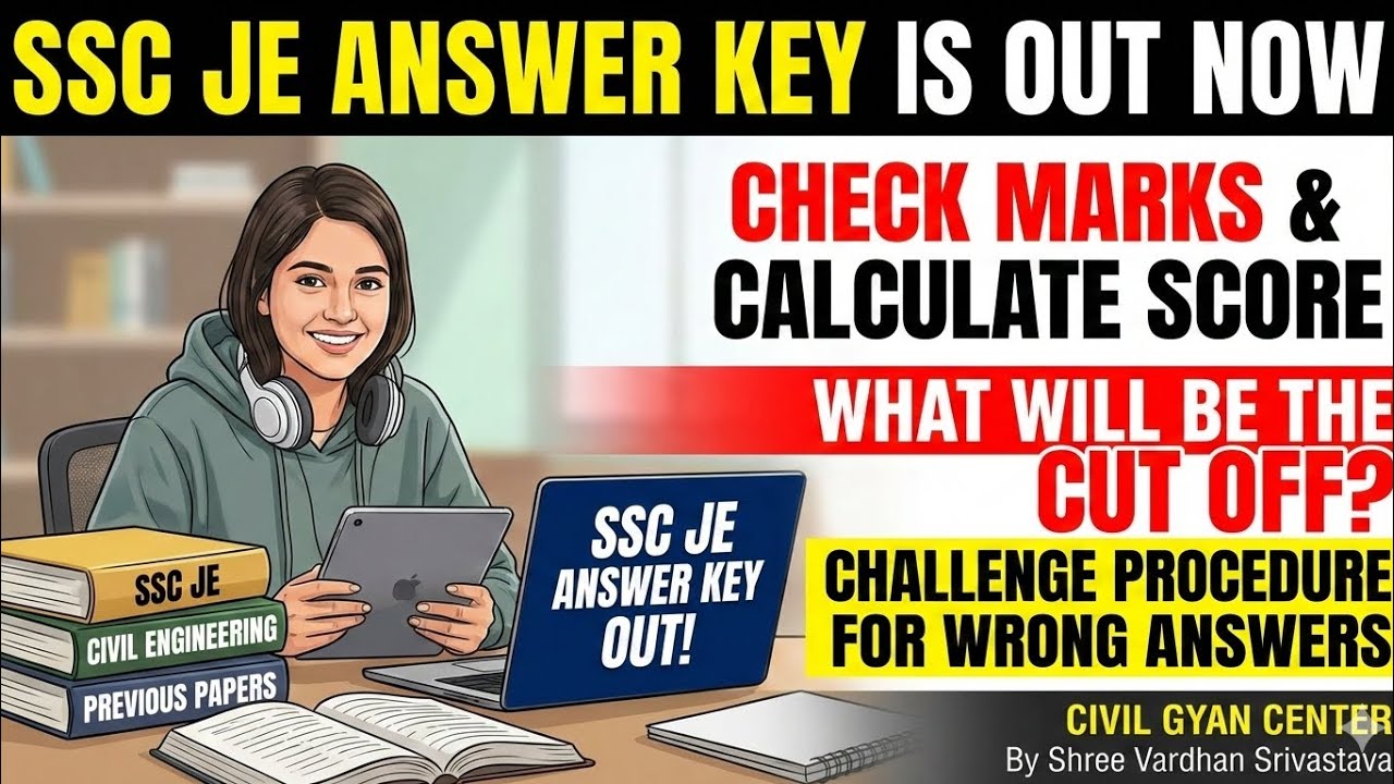 SSC JE Answer Key Out Now! Check Your Marks & Expected Cut-Off || Challenge Process for Wrong Answer