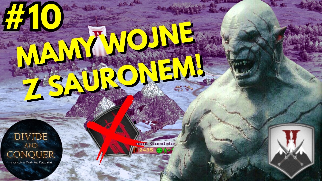 MORDOR NAM WBIŁ NÓŻ W PLECY! | Divide and Conquer EUR | Orki z Gundabadu