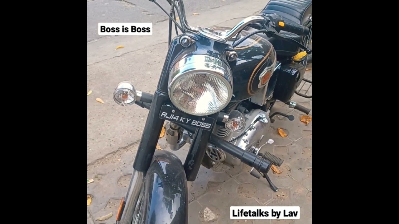 8055 Number Plate on Bullet | BOSS is BOSS | 8055 Number on Bullet 350 | Number plate Design