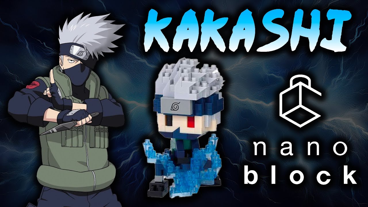 Building Naruto&rsquo;s Kakashi with Nanoblock Bricks!