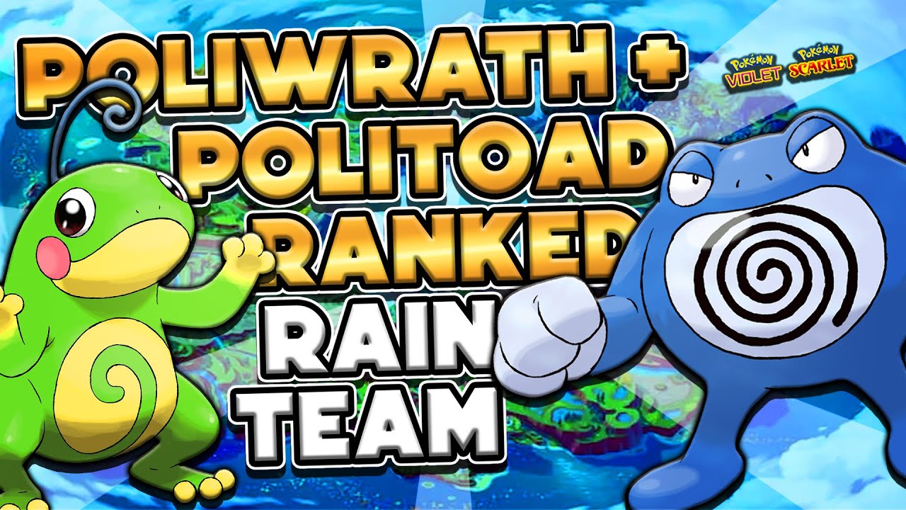 POLIWRATH & POLITOAD Rain Team for Regulation E! - Pokémon Scarlet & Violet Ranked Double Battles