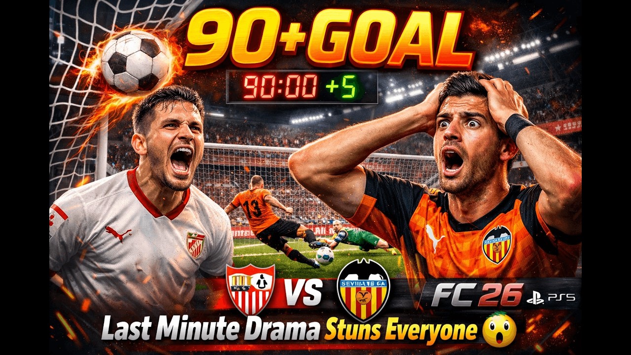 Last Minute Drama Stuns Everyone 😮 | FC 26 PS5 Sevilla vs Valencia