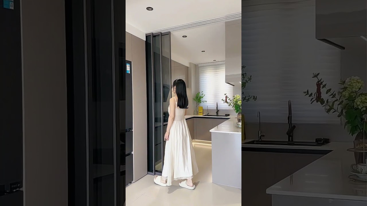Kitchen three-link sliding door #china #home #sliding #door #Slidingdoor#aluminum