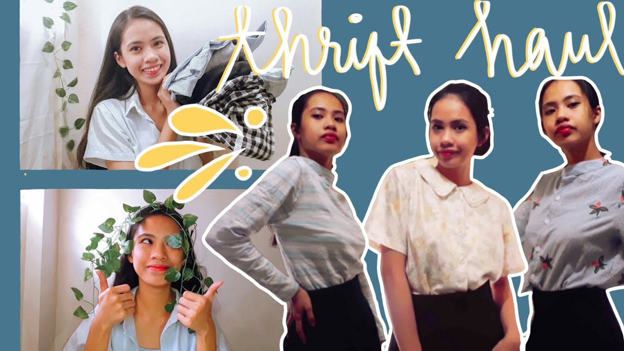 thrift shopping before lockdown! (20 pesos lang) + try-on | Kate Fabio