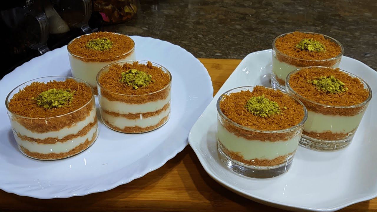 Crispy Creamy Kunafa Dessert Cups Recipe | No Bake Kunafa Cups