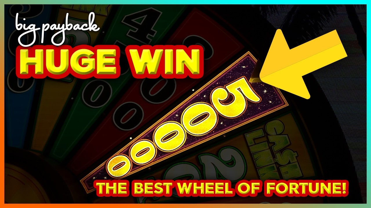 INCREDIBLE & HUGE! Wheel of Fortune Cash Link BIG MONEY Slots - HOT NEW GAME!