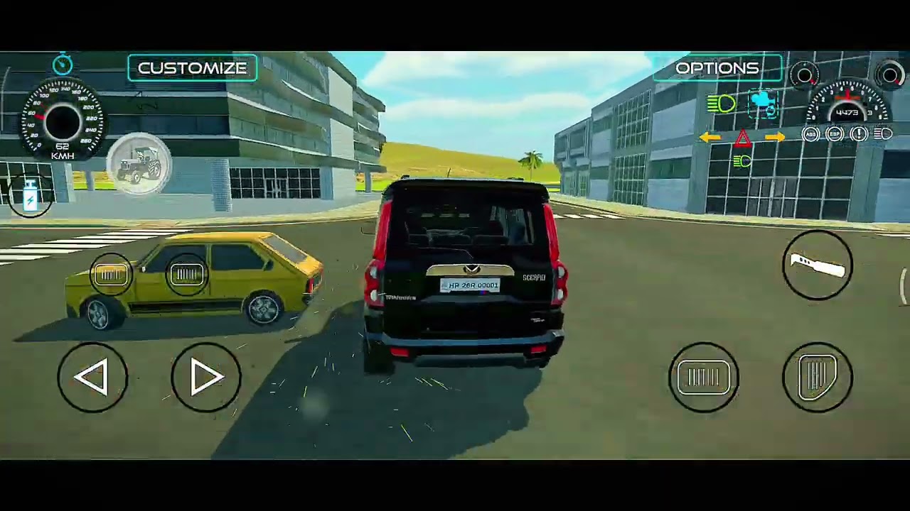 Car Simulator 3D mein full speed driving, drift 