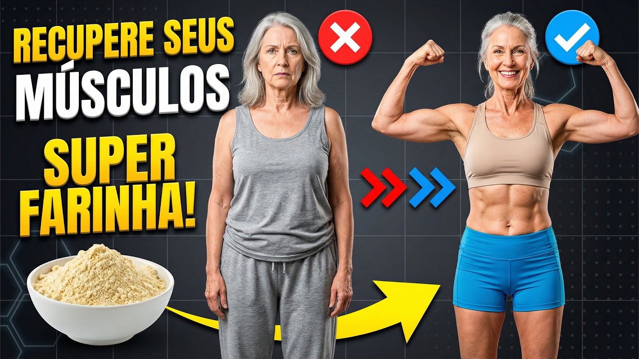 IDOSOS: A FARINHA Que RECUPERA SEUS MÚSCULOS e ACABA COM a SARCOPENIA!