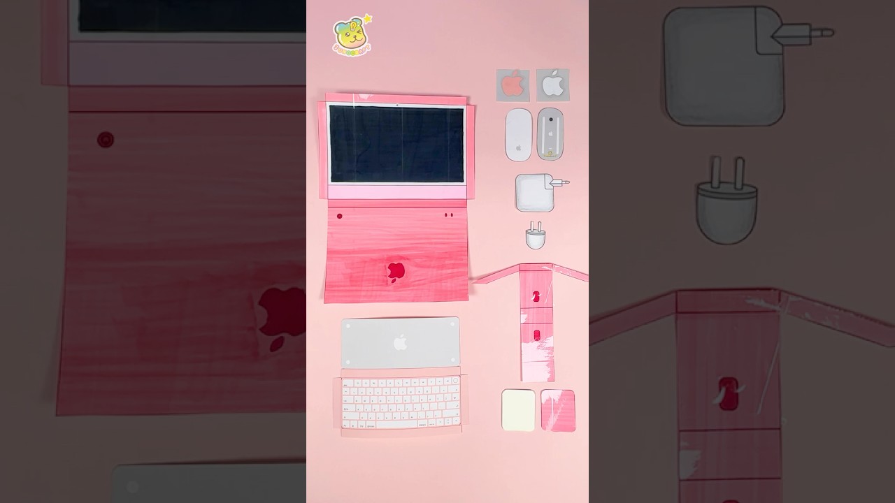 Making real miniature Pink iMac&iPhone 🖥💗📱