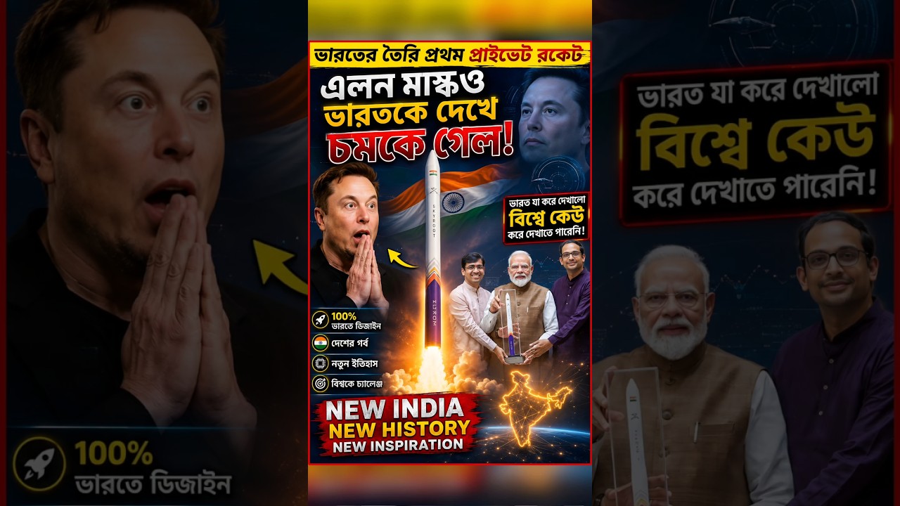 India's first Private rocket  | Vikram 1 rocket 😱 #shorts #facts #banglafacts