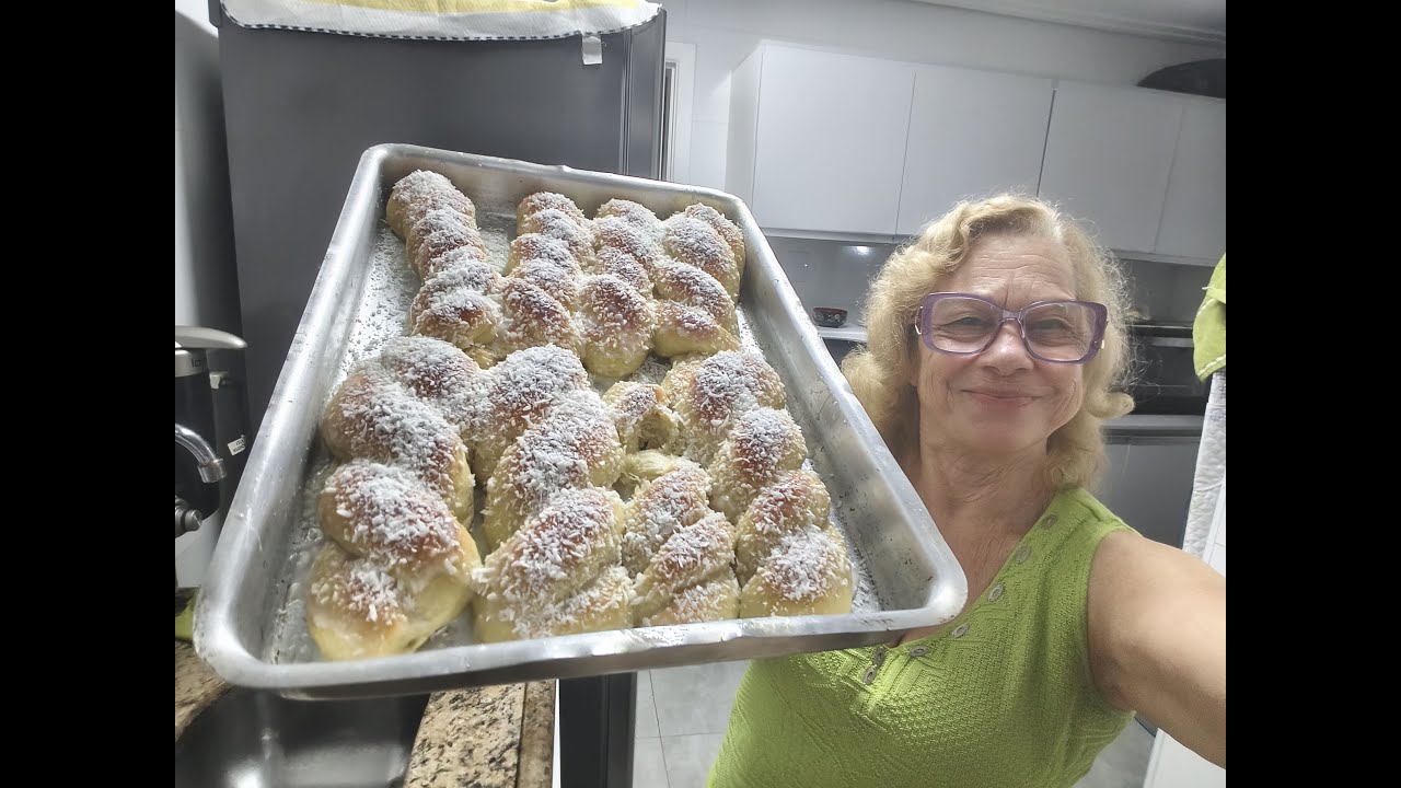 Aprendi Esse Pão Doce Fofinho e Nunca Mais Comprei Padaria! 🥥🍞