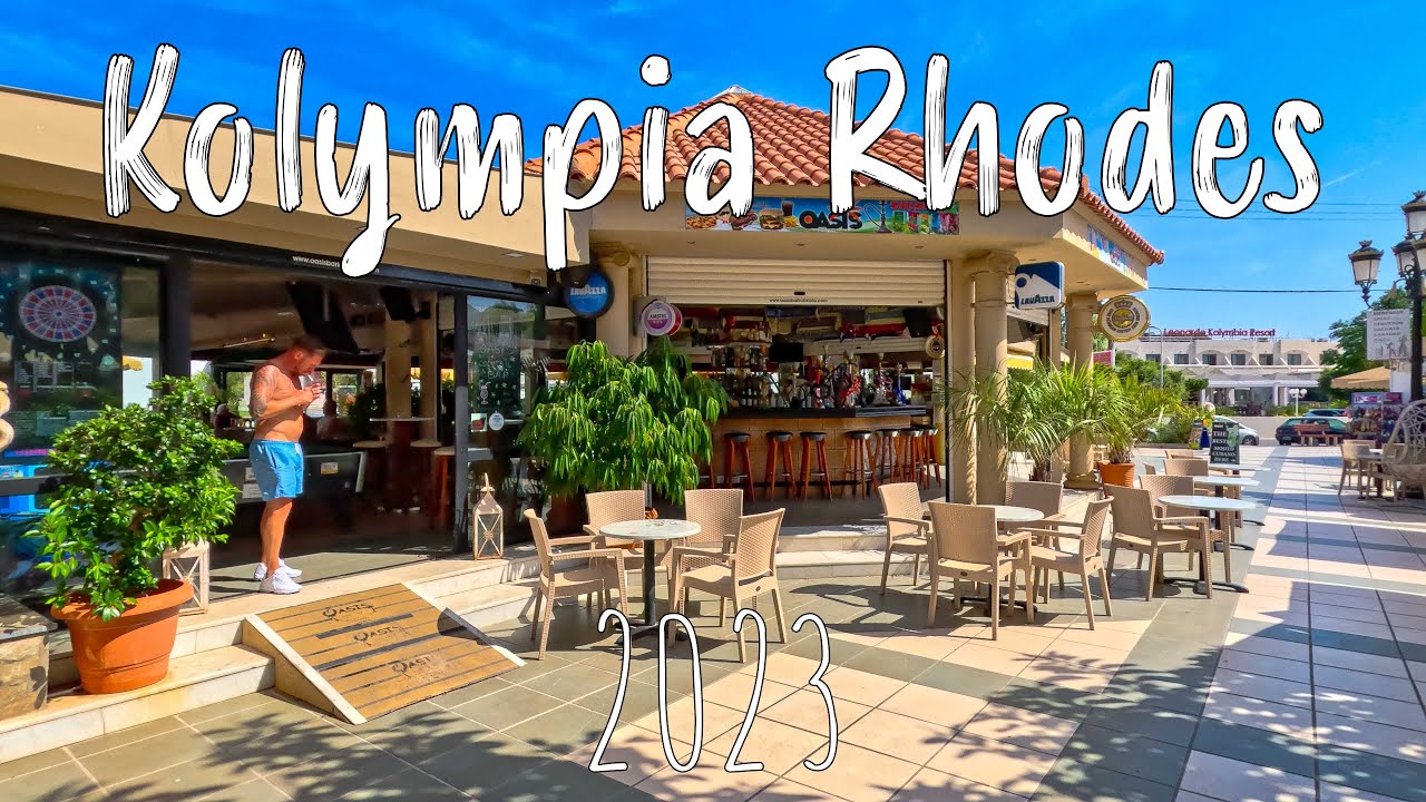 Kolympia Rhodes [ Kolymbia ] walking tour 4k, Rodos Greece