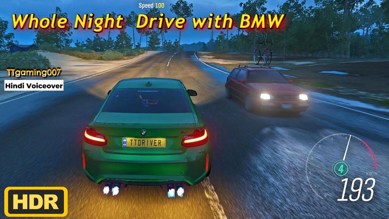 BMW M2 Coupe 2016 Whole Night Drive in Forza Horizon 4 with Hindi Voiceover | Car Simulation Game |
