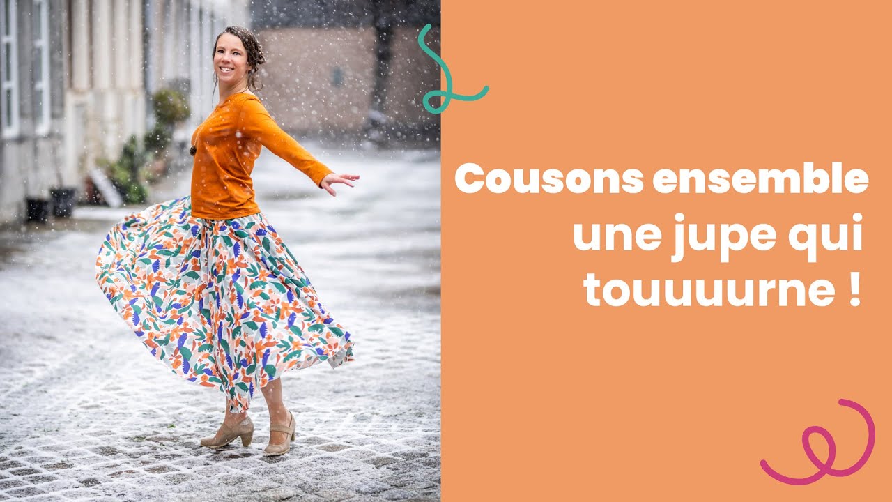 TUTO couture facile : Coudre une jupe qui tourne !