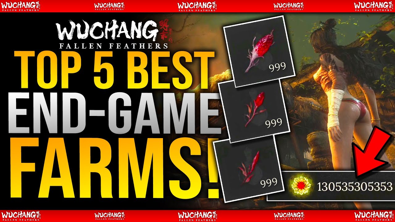 Top 5 BEST End Game XP FARMS in Wuchang Fallen Feathers - How To Level Up FAST - Farming Guide