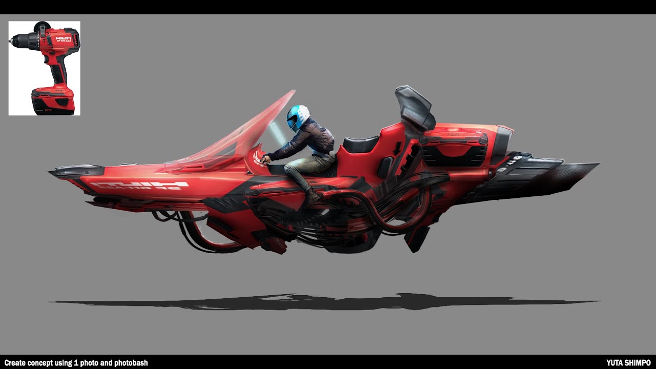 How to create concept art using 1 photo and photobashing.