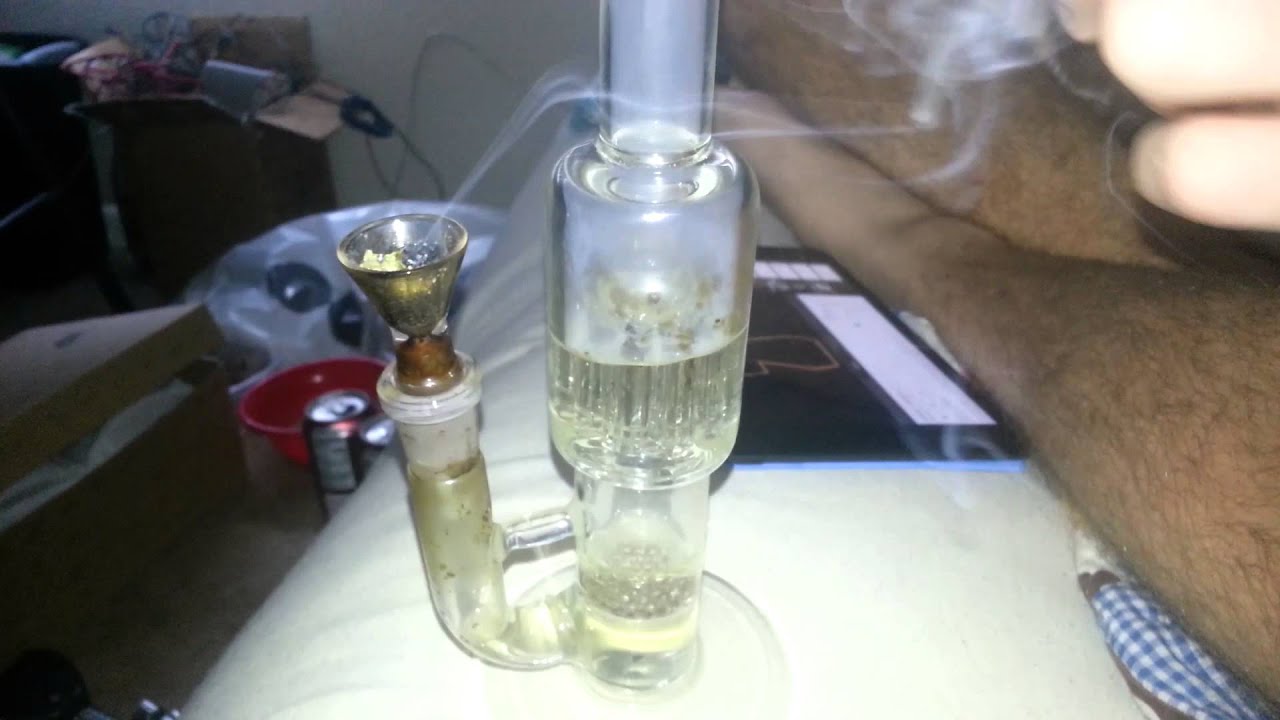 Honeycomb with 10 arm tree perc bong rips