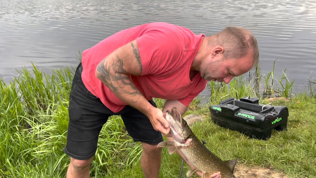 Fiske i lilla sjön Hästveda Skåne
