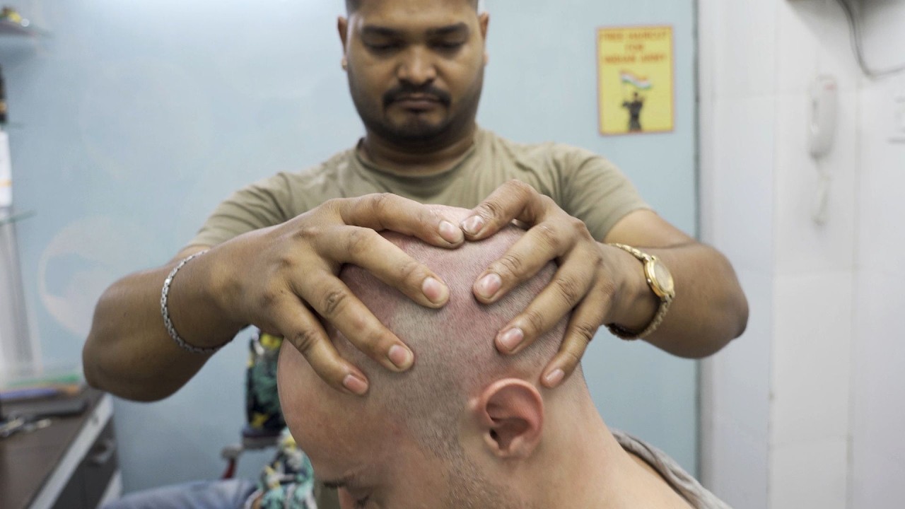 This STRONG Indian Head Massage Will MELT All Your Stress Away 😱✨