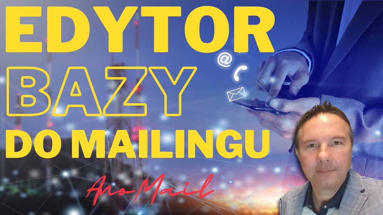 Edytor bazy kontakt&oacute;w e-mail do mailingu - AnoMail Software