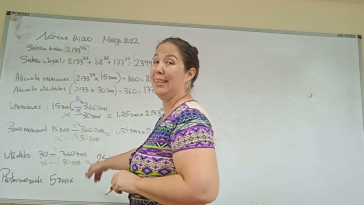 2 Ejercicio de pasivos laborales de acuerdo a LOTTT