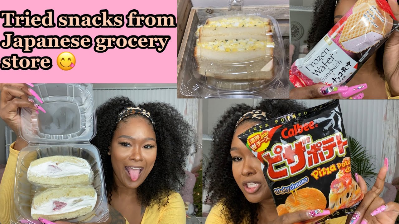 I tried snacks from a Japanese grocery store!