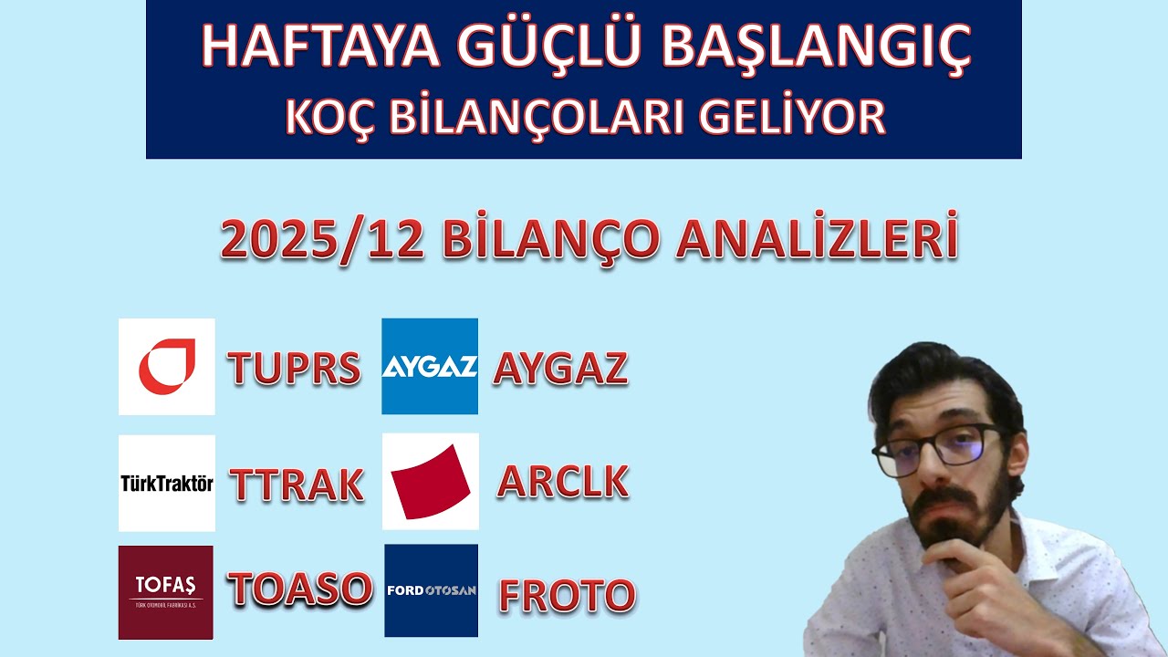 SAĞLAM BAŞLANGIÇ BORSADA KRİTİK BÖLGE VE GECE BİLANÇOLARI  AYGAZ TUPRS TTRAK ARCLK FROTO TOASO