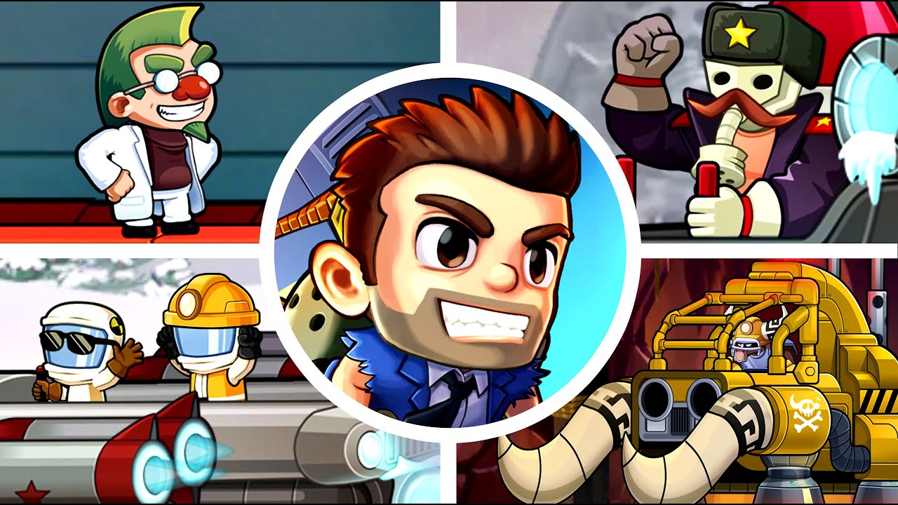 Jetpack Joyride 2: Bullet Rush - All Bosses [No Damage].