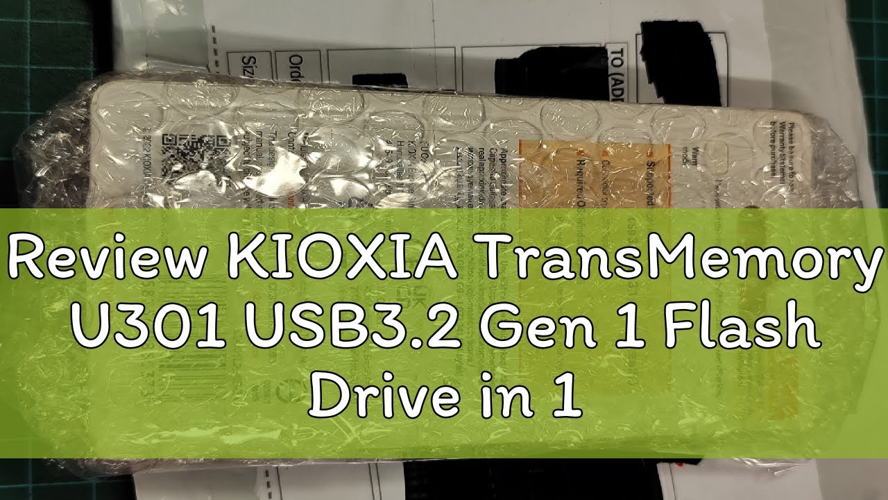 Review KIOXIA TransMemory U301 USB3.2 Gen 1 Flash Drive in 16GB | 32GB | 64GB | 128GB | 256GB