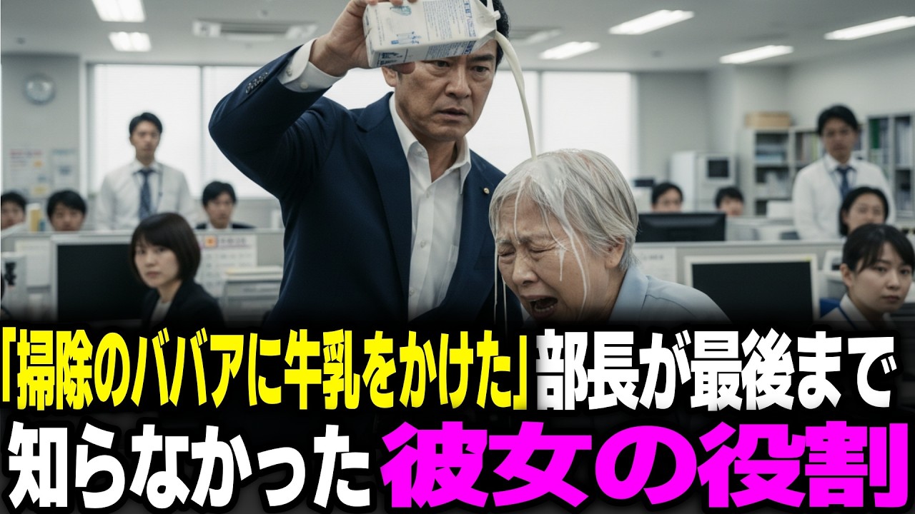 「掃除のババアに牛乳をかけた」部長が最後まで知らなかった彼女の役割