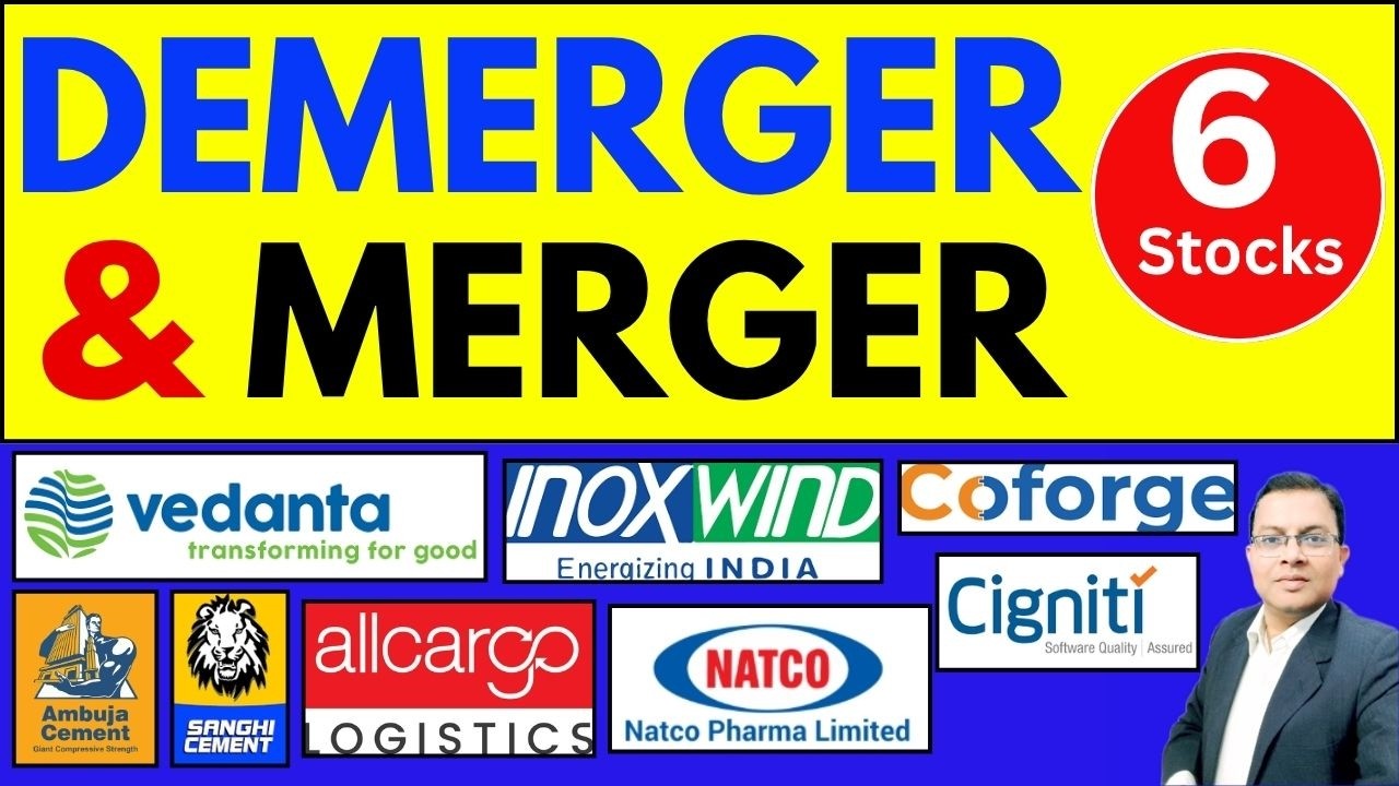 Demerger & Merger Stocks List I Upcoming Demerger I Vedanta Demerger I Inox green I COFORGE I SANGHI