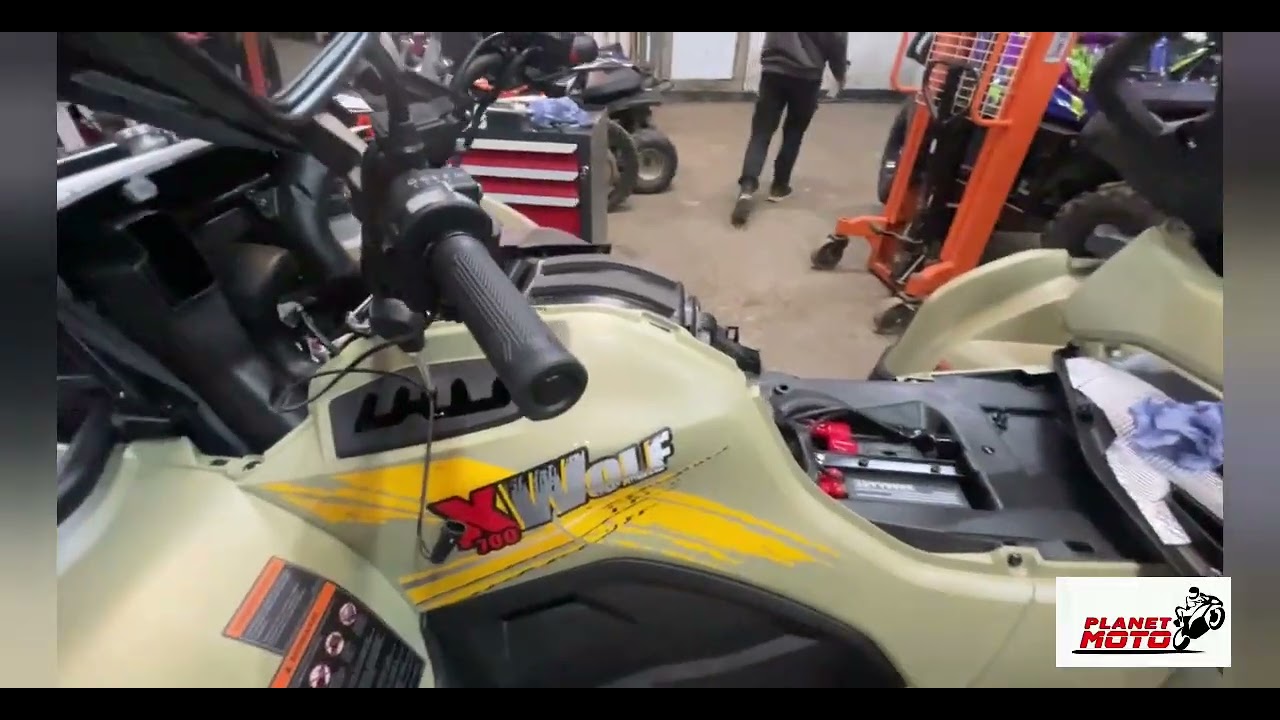 Установка обогрева рук Ltech на Loncin X-Wolf 700 Mud