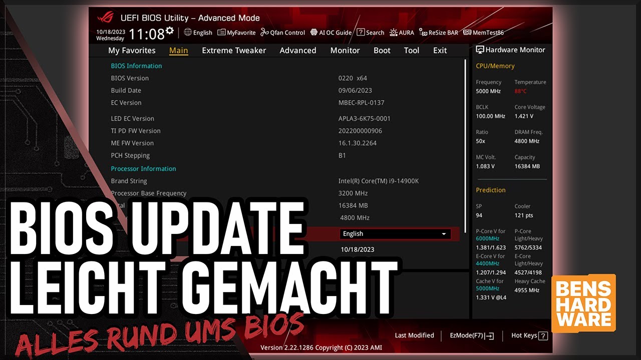 BIOS UPDATE LEICHT GEMACHT! ALLE INFOS rund um das BIOS! #ERKLÄR-BEN 7