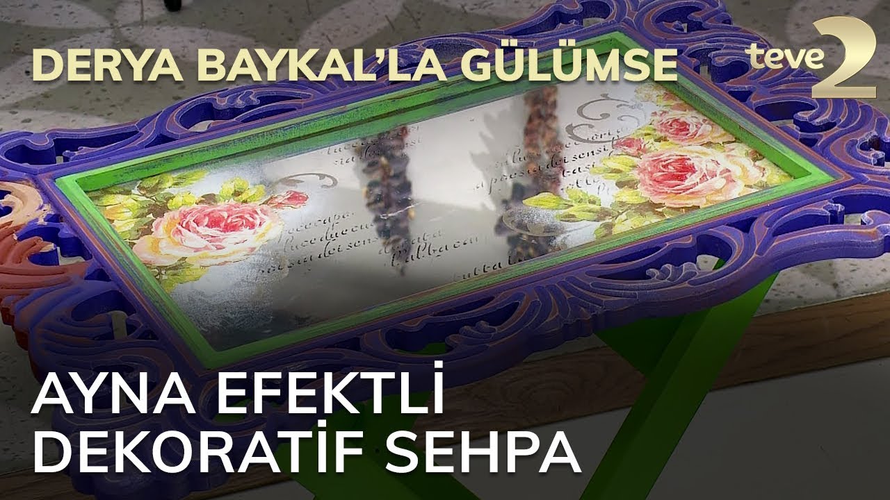 Derya Baykal'la Gülümse: Ayna Efektli Dekoratif Sehpa
