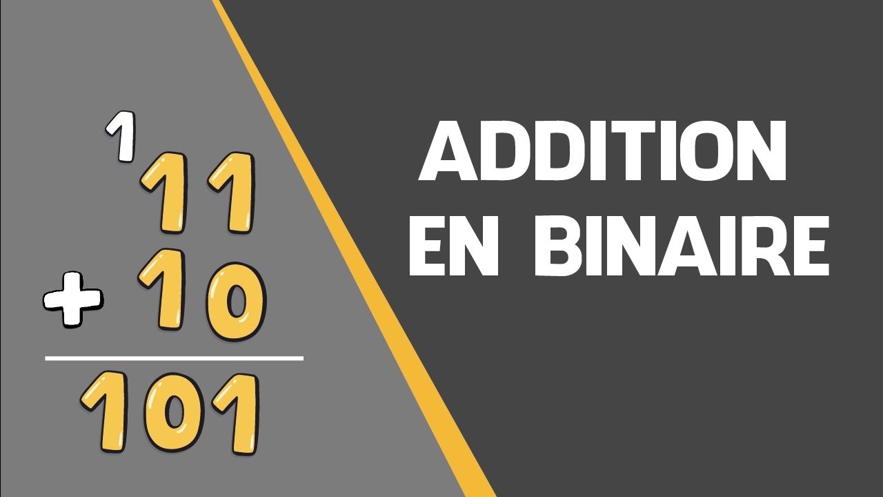 Addition de nombres binaires naturels (Addition en base 2)