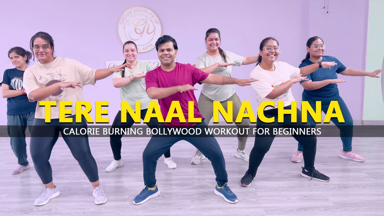 Tere Naal Nachna - Dance Fitness | Calorie Burning Bollywood Workout for Beginners|Easy Steps | 2024