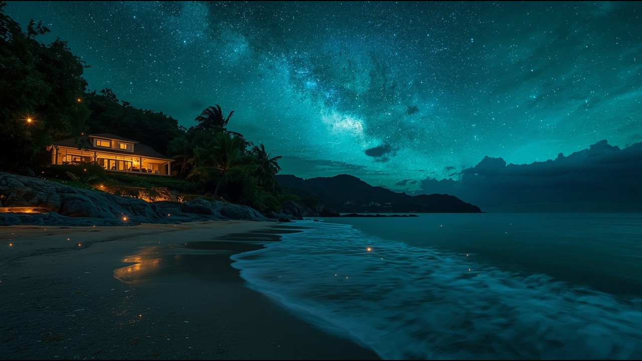 Fall Asleep Instantly – Deep Insomnia Relief Therapy with Soothing Piano & Night Ocean Sleep Sounds