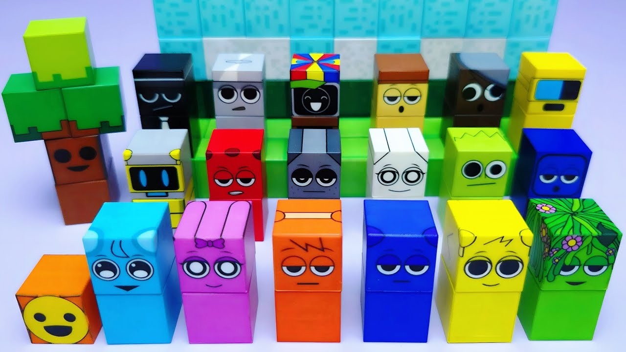 New Sprunki toy Minecraft Magnetic Set Satisfying with Unboxing Compilation Toys ASMR