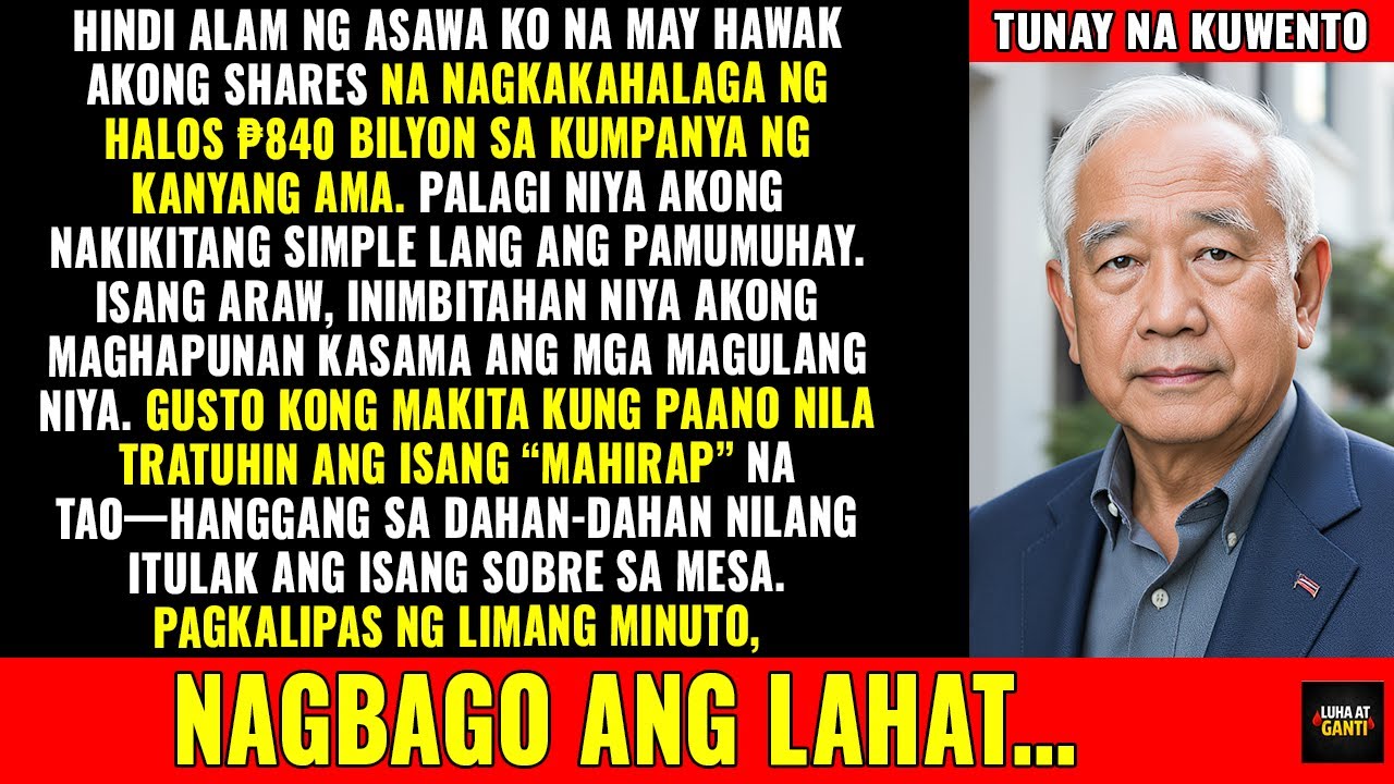 Hindi Ko Kailanman Ipinagtapat sa Aking Asawa na Ako ang Misteryosong Investor na May ₱850 Bilyong..
