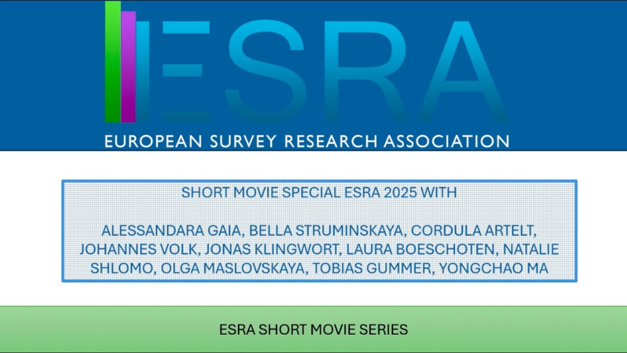 ESRA Podcasts: Conference Special