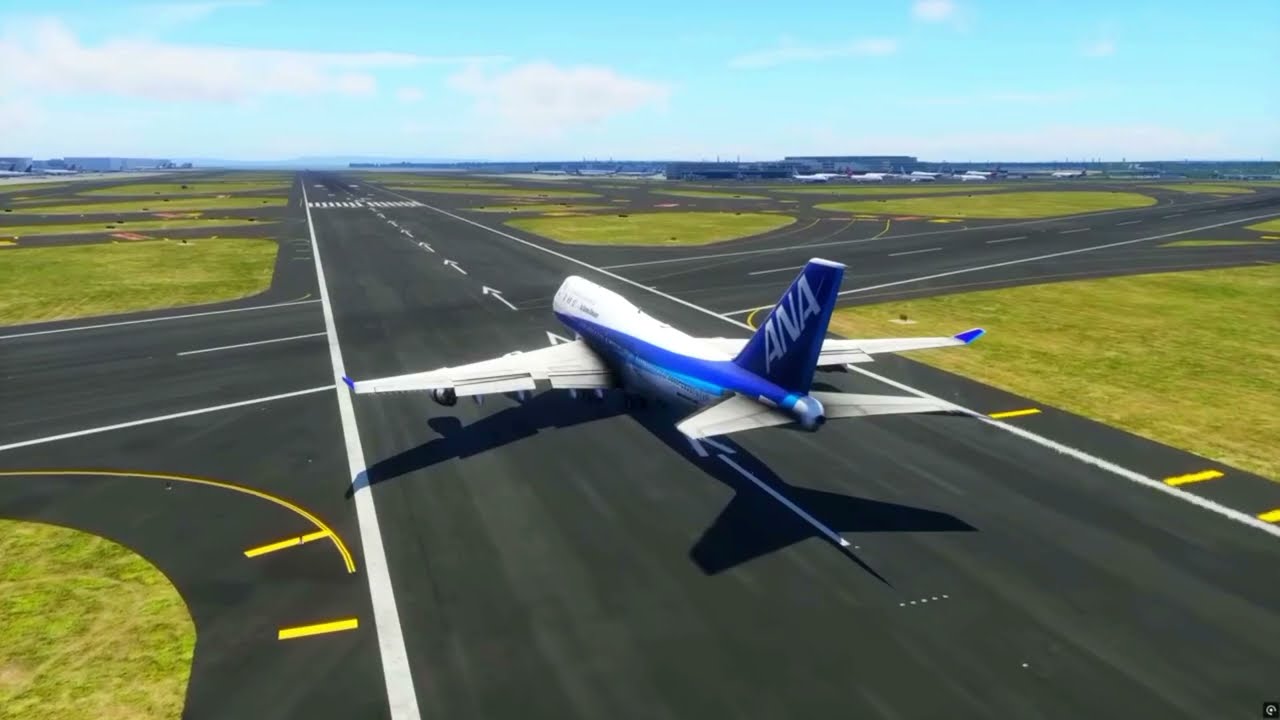 All Nippon Airlines Flight 61-Landing Animation 