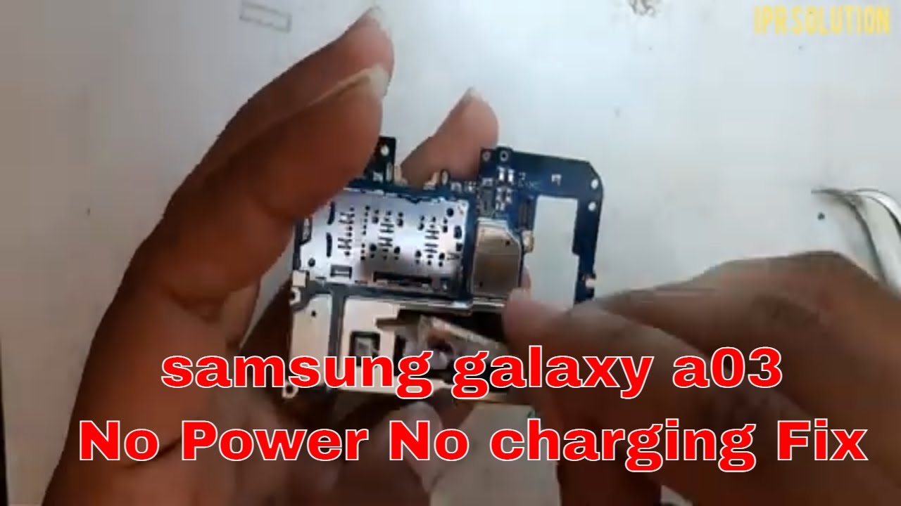 How To Fix Samsung Galaxy A03 SM-A035F No Charging & No Power Problem/SAM-A03 POWER PROBLEM