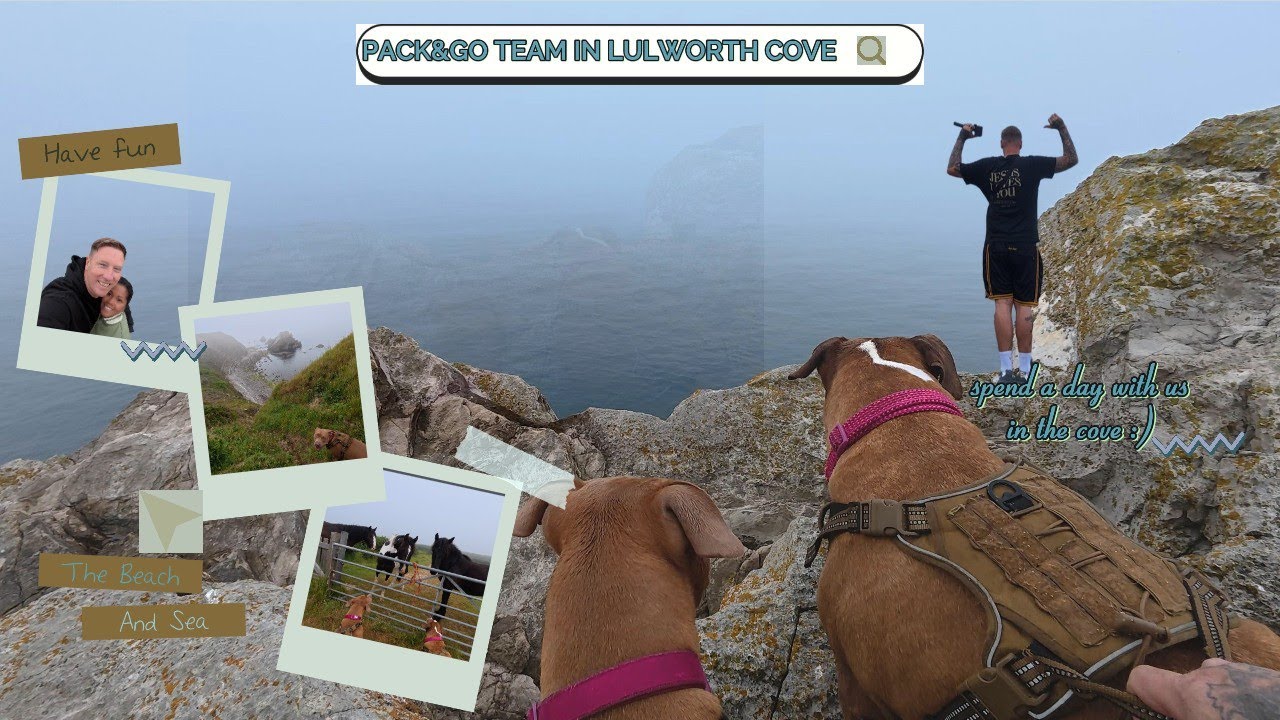 Exploring lulworth cove