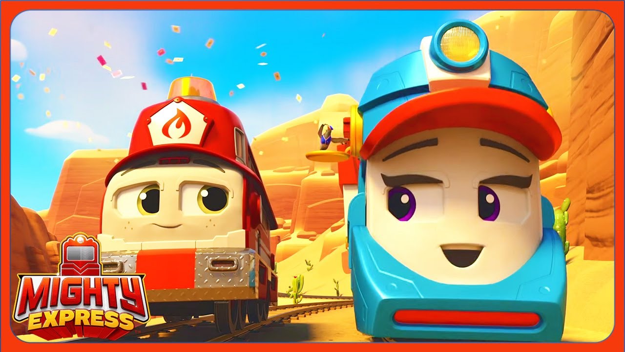 Opening New Rails With Rescue Red! (Compilation) | Mighty Express | Spin Kids | Cartoons For Kids